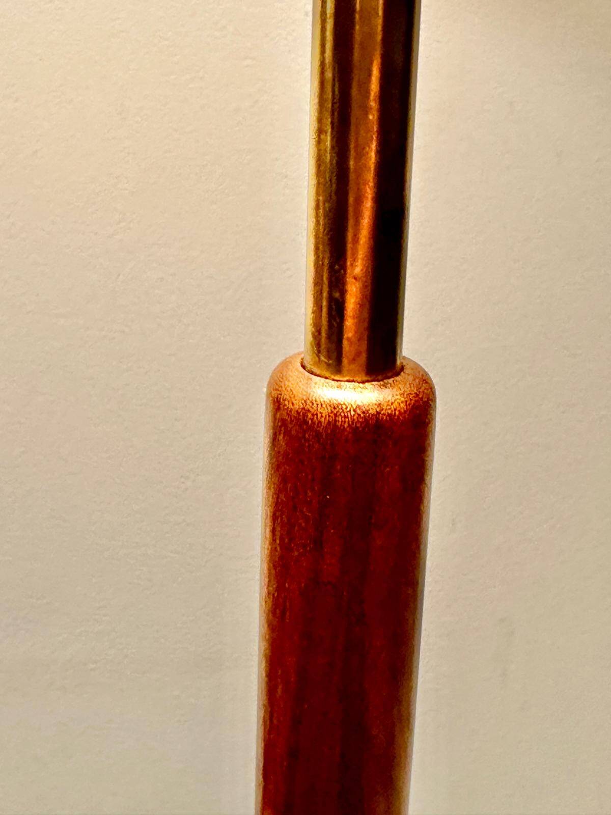Ewå G7-BM floor lamp, teak and brass, 1940s/1950s