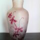 François Théodore Legras ovoid vase with floral decoration, Rubis Art Nouveau series.