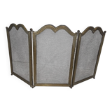 Small brass fire screen/fireplace screen