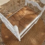 Banc paillé