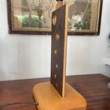 Vintage wood and metal lamp 47cm