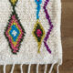 Berber carpet azilal multicolored bed descent