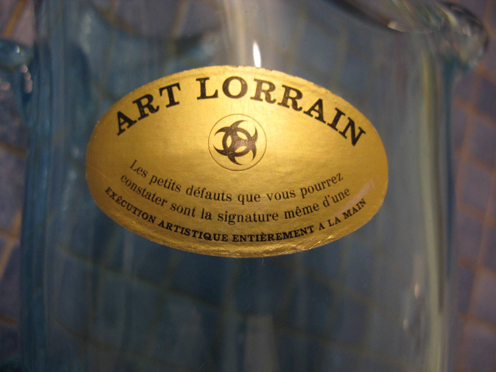 pichet à eau art lorrain "fait main"