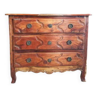 3-drawer wooden chest of drawers