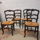 Serie de 4 chaises