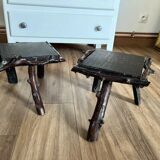 Pair of tripod stools