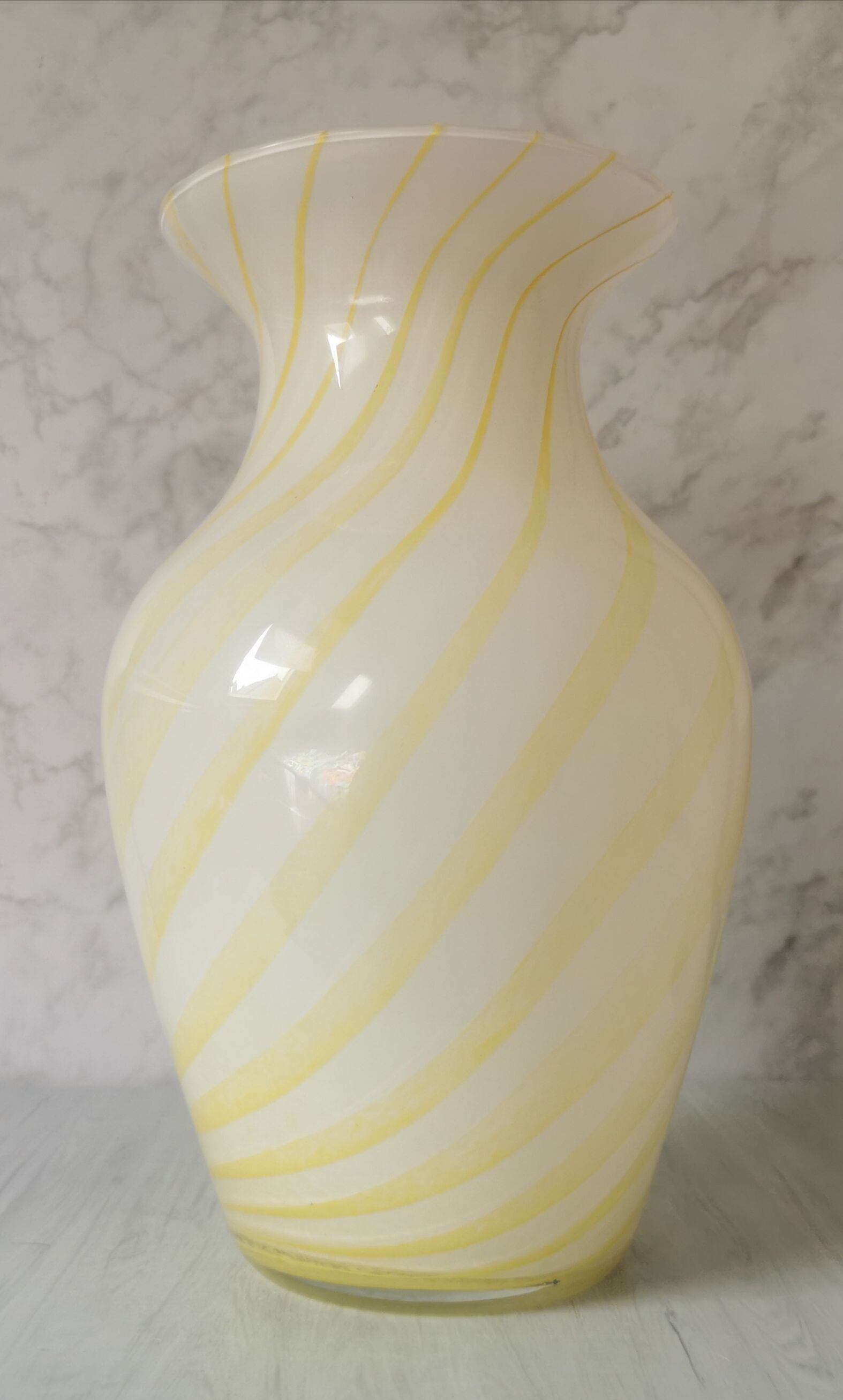 Blown glass vase Italy