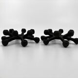 "The Spider" Cast Iron Candlesticks • Dansk Designs • 1962