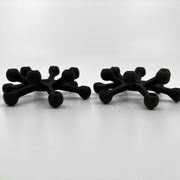 "The Spider" Cast Iron Candlesticks • Dansk Designs • 1962