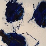 Large designer plate signed by Barbara Schroeder – 41 cm – Contemporary ceramic