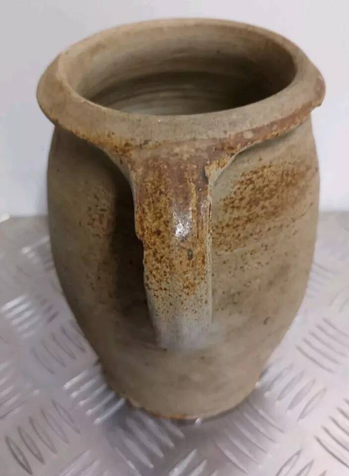 Old Vintage Terracotta Pot With Handle