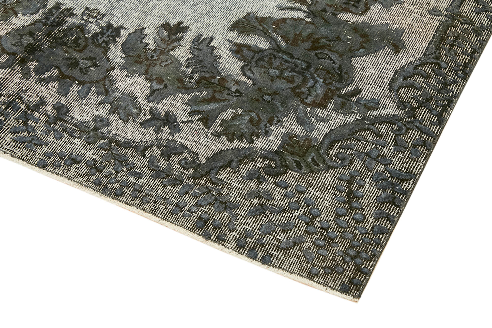 Handmade contemporary oriental 1970s 168 cm x 260 cm grey carpet