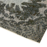 Handmade contemporary oriental 1970s 168 cm x 260 cm grey carpet