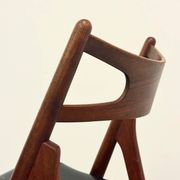 4x Teak Dining Chairs Hans J. Wegner CH29 Sawbuck