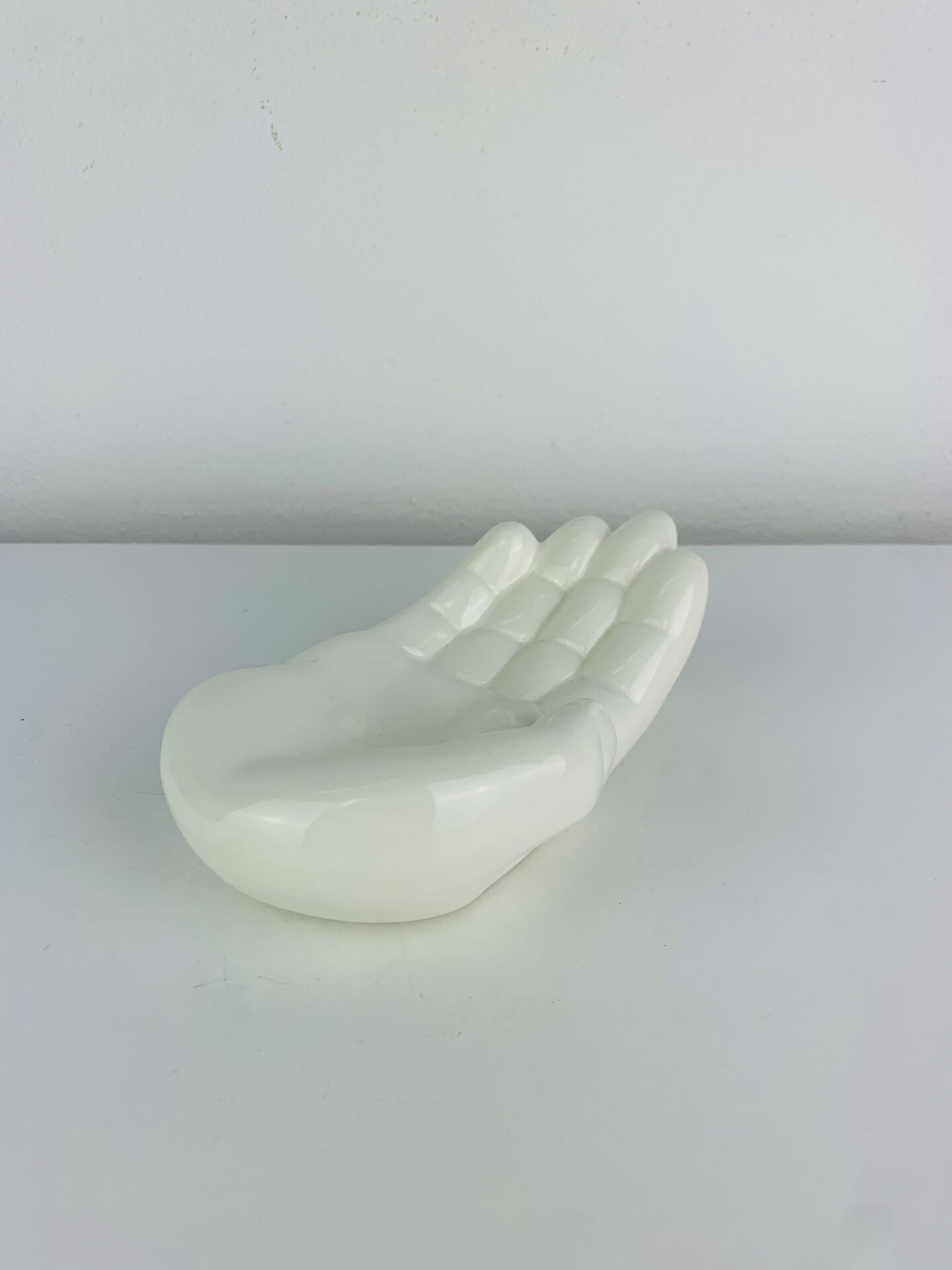Vintage white ceramic catchall tray