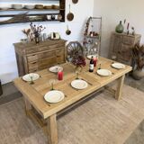 Large farmhouse table with extensions