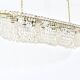 J.T. Kalmar Josef Frank 58" Zeppelin Crystal and Brass Chandelier, Vienna, 1950s