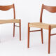 2 Arne Wahl Iversen dining chairs Denmark 60s-70s