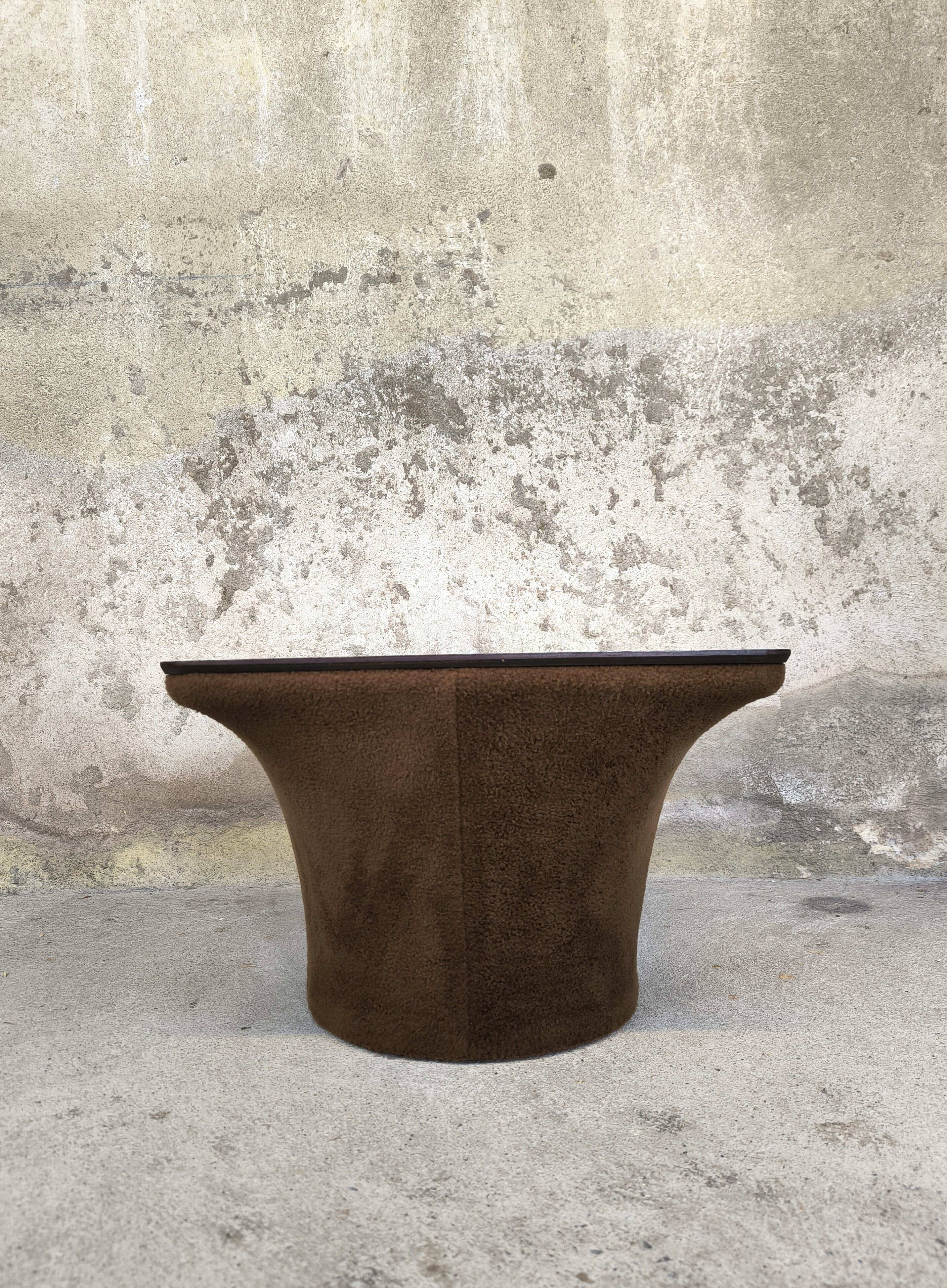 Vintage bedside table by Bernard Brunier.