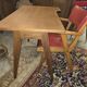 Scandinavian-style compass-legged desk, 1950s