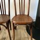 Set of 5 baumann bistro chairs in bent wood stamped xxth