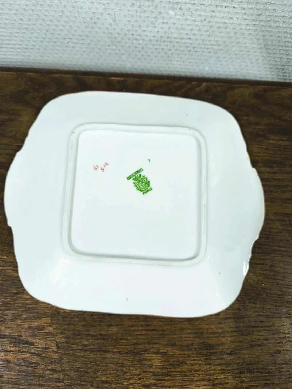 Dish for small cake Sarreguemines minton 215