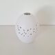 White porcelain egg vase