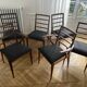 4 chairs and 2 armchairs McIntosh mid-century modern teak Kvadrat