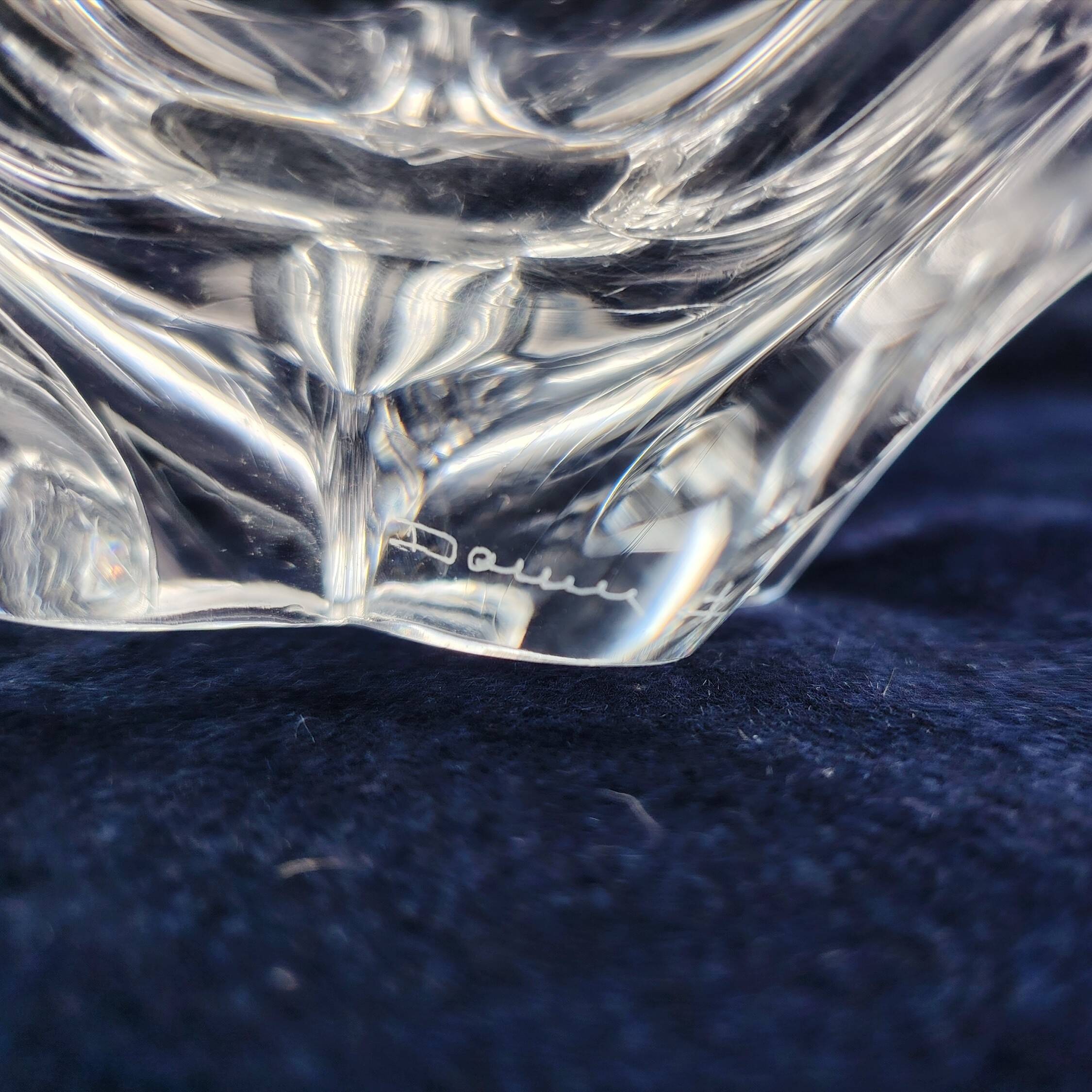 Daum France crystal star emptying cup