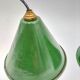 Pair of industrial hanging lamps