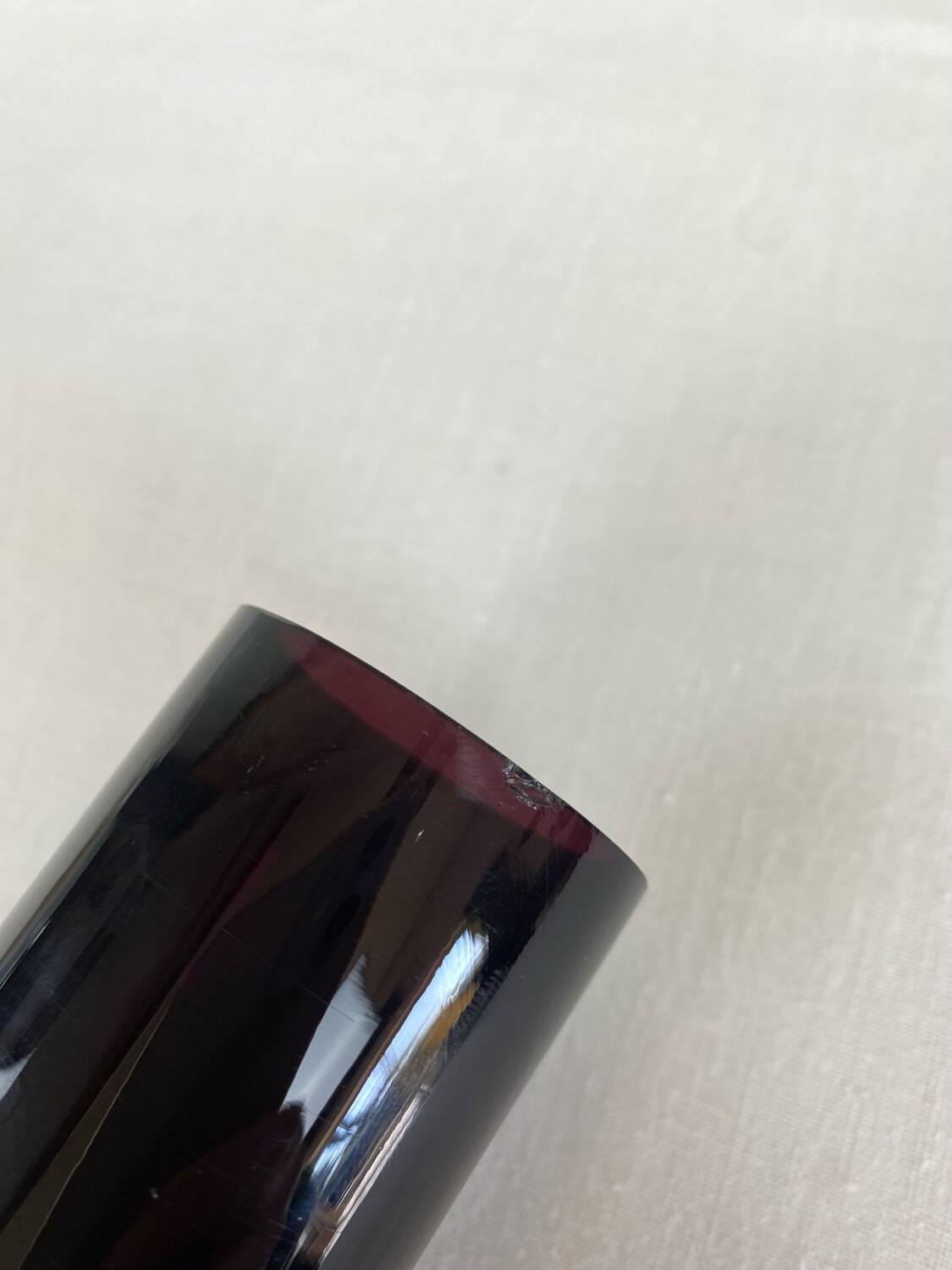 Vintage design glass vase