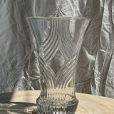 Large geometric glass vase H30