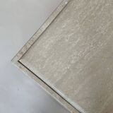 Travertine eye-shaped coffee table