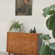 Petit buffet bas deux portes  par Frantisek Jirak chêne 1960
