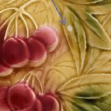 Barbotines: Ceramic dessert service from Sarreguemines.