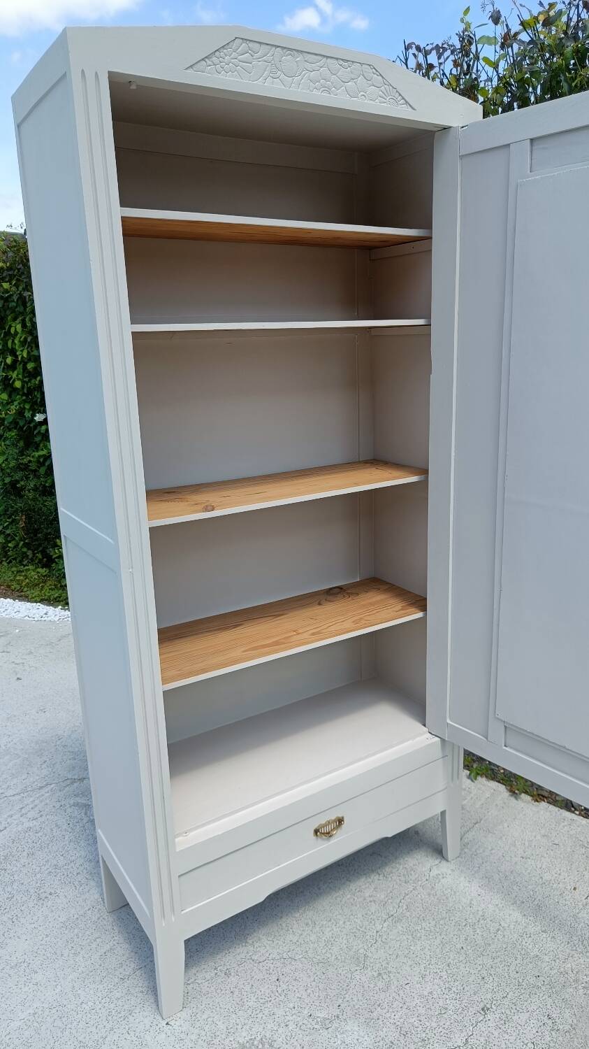 White art deco Parisian wardrobe