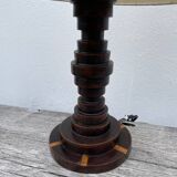 Art Deco wooden lamp