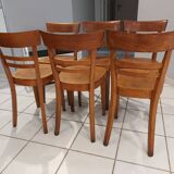 Suite de 6 chaises de bistrot Fischel 1930