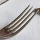 12 dessert forks, silver metal