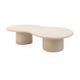 Customizable Handmade Sculptural Plaster Coffee Table, Organic shape, O150