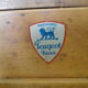 Ancien moulin à café manuel - Peugeot Frères - Bois, métal, métal bleu