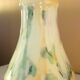 Large vase, blown glass with colored inclusions, Murano design from the 80s