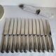 12 silver-plated table knives with stainless steel blades nogent
