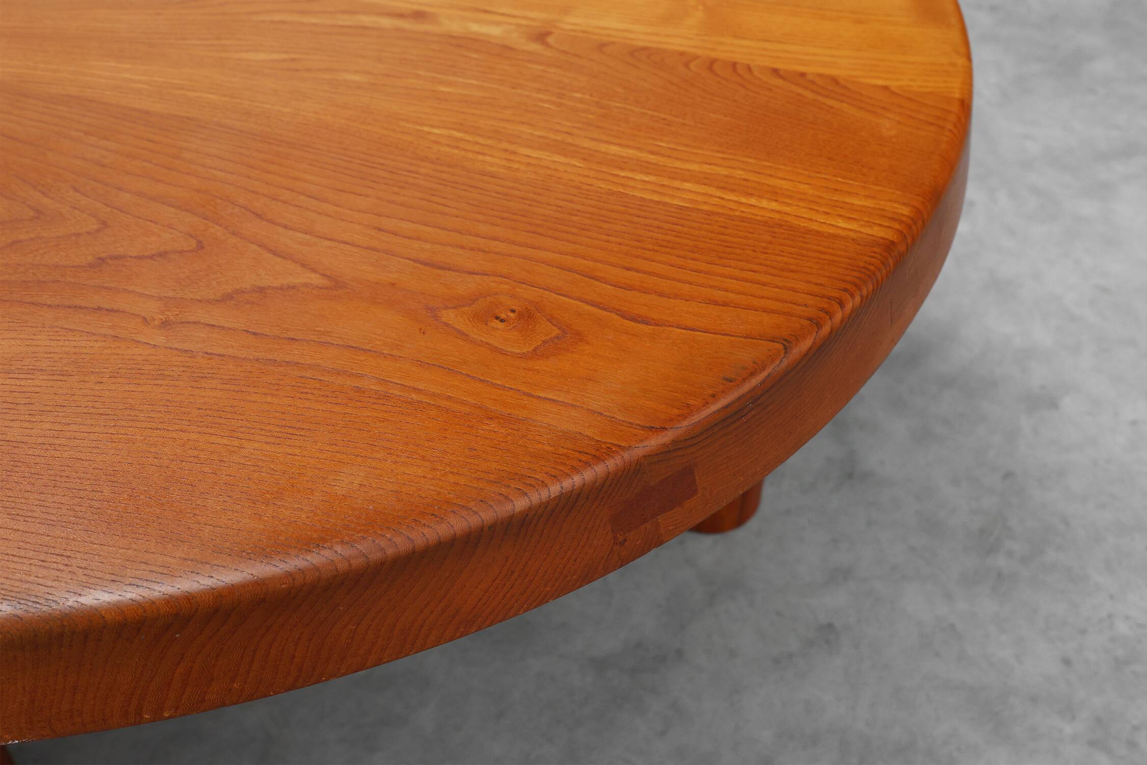 Pierre Chapo, Coffee Table Model T02M in Solid Elm, France 1976