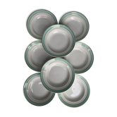 Assiettes creuses  Régence demi porcelaine de Luneville