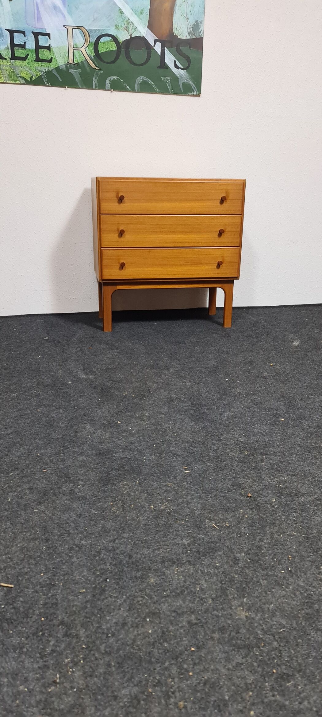 Commode en teck vintage