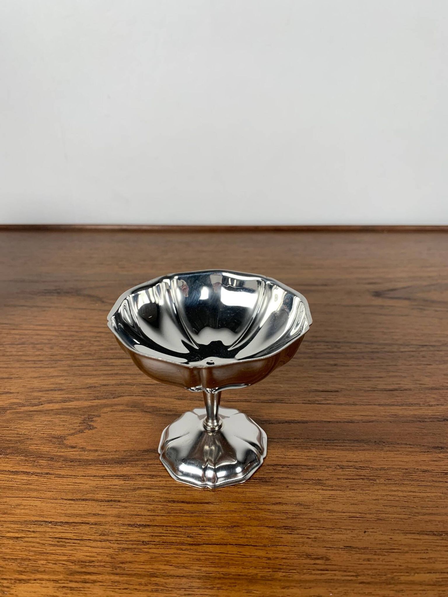 Lot de 6 coupes à glace / dessert en inox, forme de "fleur"
