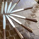 Lot de 9 couteaux de table a.fontenille 1034 vintage