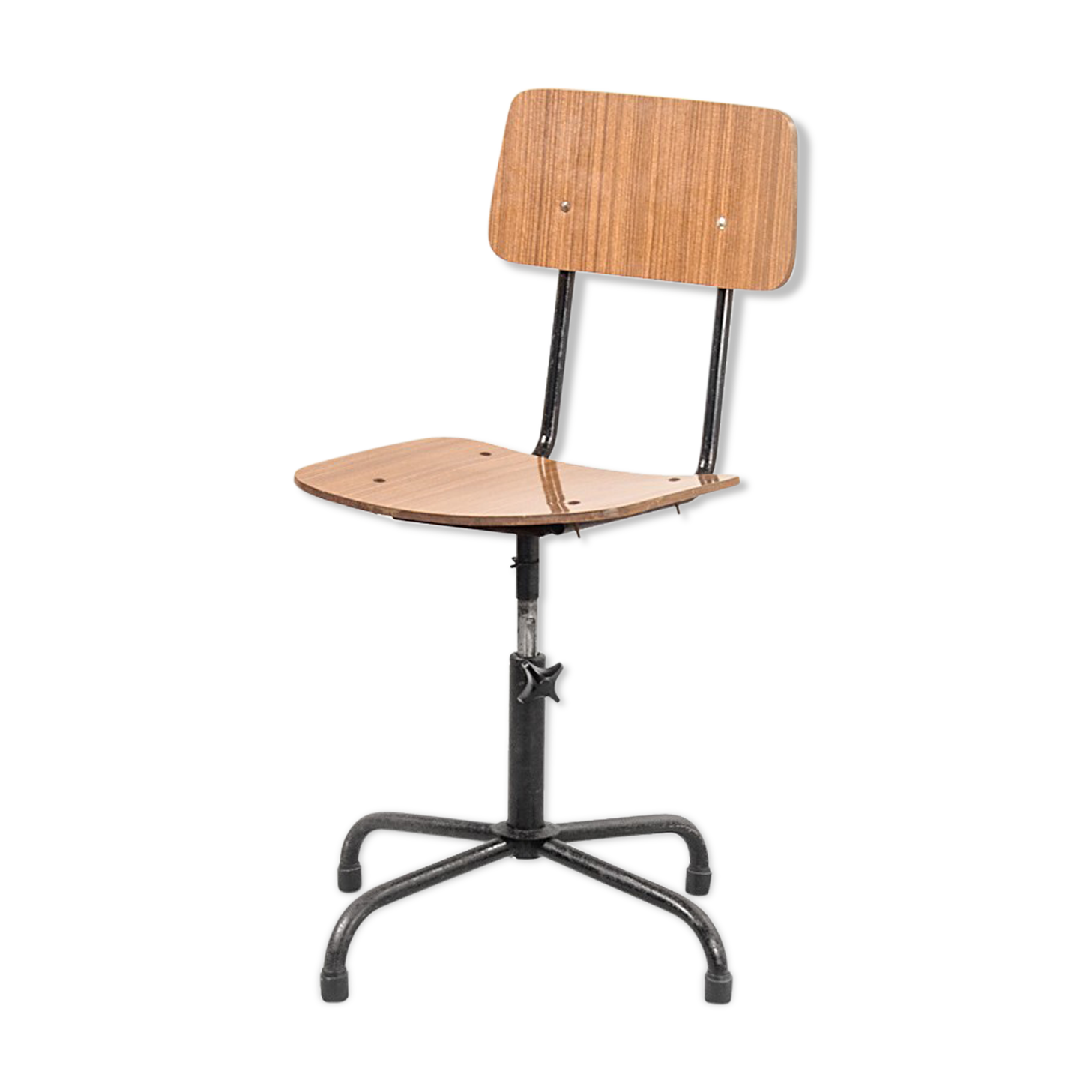 Vintage chair in metal and formica, 1970s