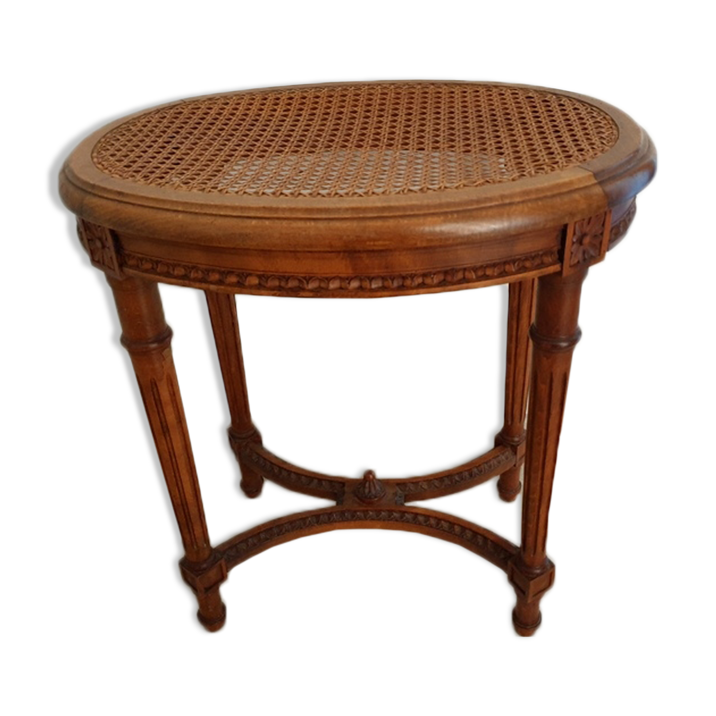 High piano stool or bench, Louis XVI style 1900